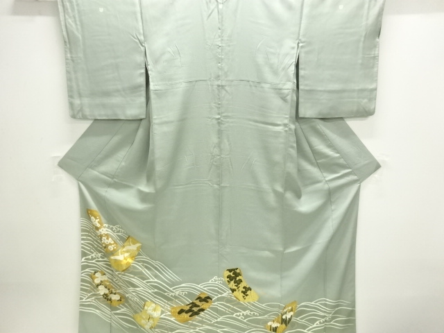 JAPANESE KIMONO / TOMESODE / FLOWER & BIRD